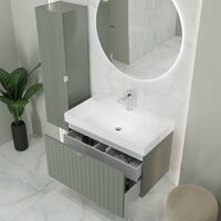 Lauter Тумба под умывальник Melisa 80 (серо-зеленый п/мат) Image #9