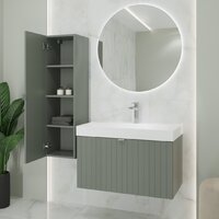 Lauter Тумба под умывальник Melisa 80 (серо-зеленый п/мат) Image #8