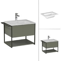 Lauter Тумба под умывальник Lea 60 + Alton 61 (серо-зеленый п/мат) Image #4