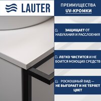 Lauter Тумба под умывальник Lea 60 + Alton 61 (серо-зеленый п/мат) Image #2