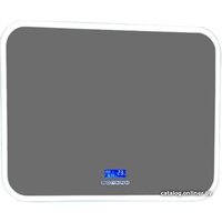 Континент Зеркало Demure Led 100x70 (с часами)