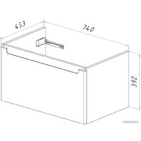 Lemark Тумба под умывальник Buno Mini 80 LM05BM80T (белый глянец) Image #7