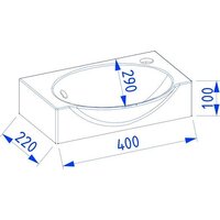 Lauter Тумба под умывальник Из искусственного мрамора Amelia 40 (кашемир п/мат) Image #7