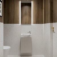 Lauter Тумба под умывальник Из искусственного мрамора Amelia 40 (кашемир п/мат) Image #4