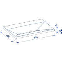 Lauter Тумба под умывальник Nelli 70 (антрацит п/мат/бетон) Image #3