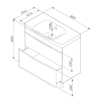 AM.PM Тумба под умывальник Like [M80FSX0802WG] Image #2