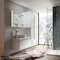 Silver Mirrors Шкаф с зеркалом Киотo flip 53.5х75 LED-00002473 Image #3