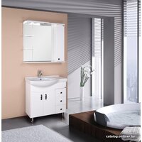 Onika Тумба Эльбрус 82.10 R 108202 с умывальником Коралл 1WH110228 (белый) Image #2
