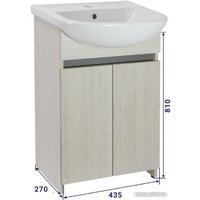 Doratiz Тумба под умывальник Doratiz Бора-бора 9912.015 (дуб бунратти/графит) Image #25