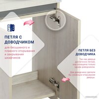 Doratiz Тумба под умывальник Doratiz Бора-бора 9912.015 (дуб бунратти/графит) Image #21