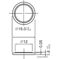 Panasonic CR1616 CR-1616EL/1B Image #2