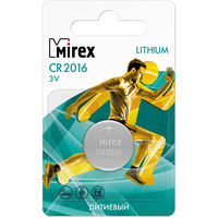 Mirex CR2016 литиевая блистер 2 шт 23702-CR2016-E2