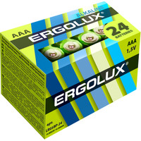 Ergolux Alkaline AAA 24 шт. LR03 BP-24