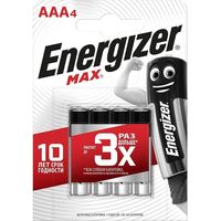 Energizer MAX E92 LR03/AAA BP4/48 4 шт Image #1