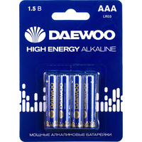 Daewoo High Energy Alkaline AAA 4 шт. 5030381