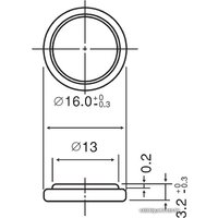 Panasonic CR1632 CR-1632EL/1B Image #2