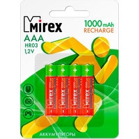 Mirex AAA 1000mAh 4 шт HR03-10-E4 Image #1