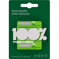 PeakPower AA 1300 mAh 4 шт. PP130AAHC Image #1