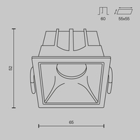 Maytoni Alfa LED DL043-01-10W3K-D-SQ-WB Image #7