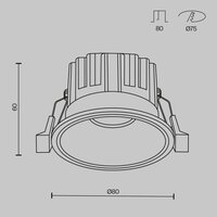 Technical Round DL058-12W-DTW-W Image #7