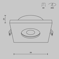 Technical Stark DL083-01-GU10-SQ-B Image #6