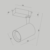 Technical Vuoro TR003-1-10W3K-M-W Image #7