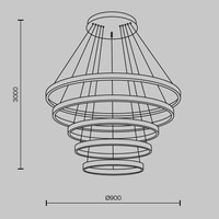 Maytoni Rim MOD058PL-L200BK Image #7