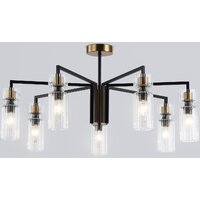 Ambrella LH56115/7 BK/BS/CL (черный/латунь/прозрачный)