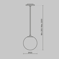 Maytoni Luna P039PL-5W3K-10INS-B Image #7