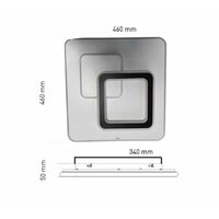 Estares Universe70W S-ON/OFF-460x460x50-White/White-220-IP20 Image #7