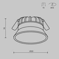 Technical Okno DL055-12W3-4-6K-B Image #6