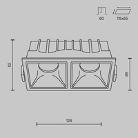 Maytoni Alfa LED DL043-02-10W4K-SQ-WB Image #7