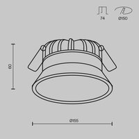 Technical Okno DL055-18W3-4-6K-B Image #6