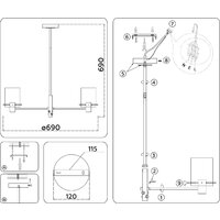 Ambrella LH57041/6 BK/DBS/SM (черный/темная латунь/дымчатый) Image #8