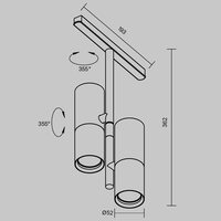 Technical Elti Duo TR005-2-2X12W3K-BW Image #7