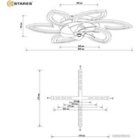 Estares Fan Flower 92W+18W R-APP-770x120-WHITE/WHITE-220-IP20 Image #9