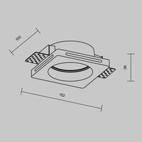 Technical Gyps Modern DL002-GU10-01-W Image #7