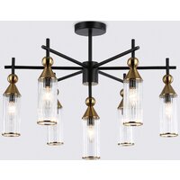 Ambrella LH55257/7 BK/BS/CL (черный/латунь/прозрачный)