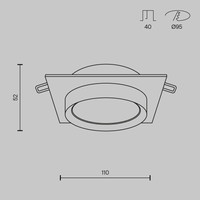 Maytoni Hoop DL086-GX53-SQ-WS Image #8