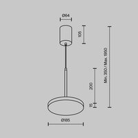 Technical Plato P076PL-L12W3K-W Image #7