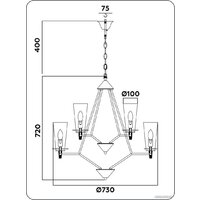 Ambrella light Traditional TR3238/6+3 BK Image #7