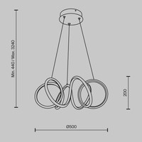 Maytoni Curve MOD241PL-L60BK Image #9