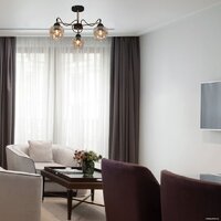 Элетех Мирра 131 НСБ 01-3x60-228 Е27 1005405271 (черный/золото) Image #6