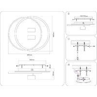 Ambrella light FL51392/1+2 WH/BK Image #11
