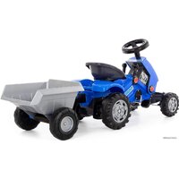 Полесье Каталка-трактор с педалями Turbo-2 с полуприцепом 84651 Image #4