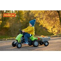 Полесье Каталка-трактор с педалями Turbo-2 с полуприцепом [52742] Image #2