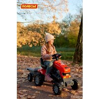 Полесье Каталка-трактор с педалями Turbo с полуприцепом [52681] Image #6