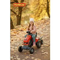 Полесье Каталка-трактор с педалями Turbo с полуприцепом [52681] Image #4
