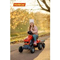Полесье Каталка-трактор с педалями Turbo с полуприцепом [52681] Image #5