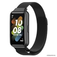 Rumi Milanese loop металлический для Huawei Band 7 (черный) Image #3